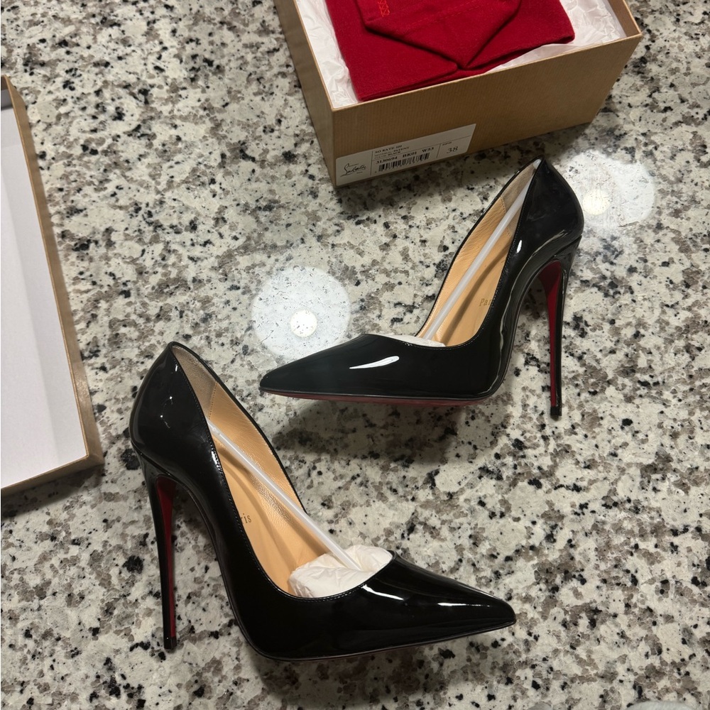 Christian Louboutin So Kate 120mm Pumps- Patent Calf Leather Black